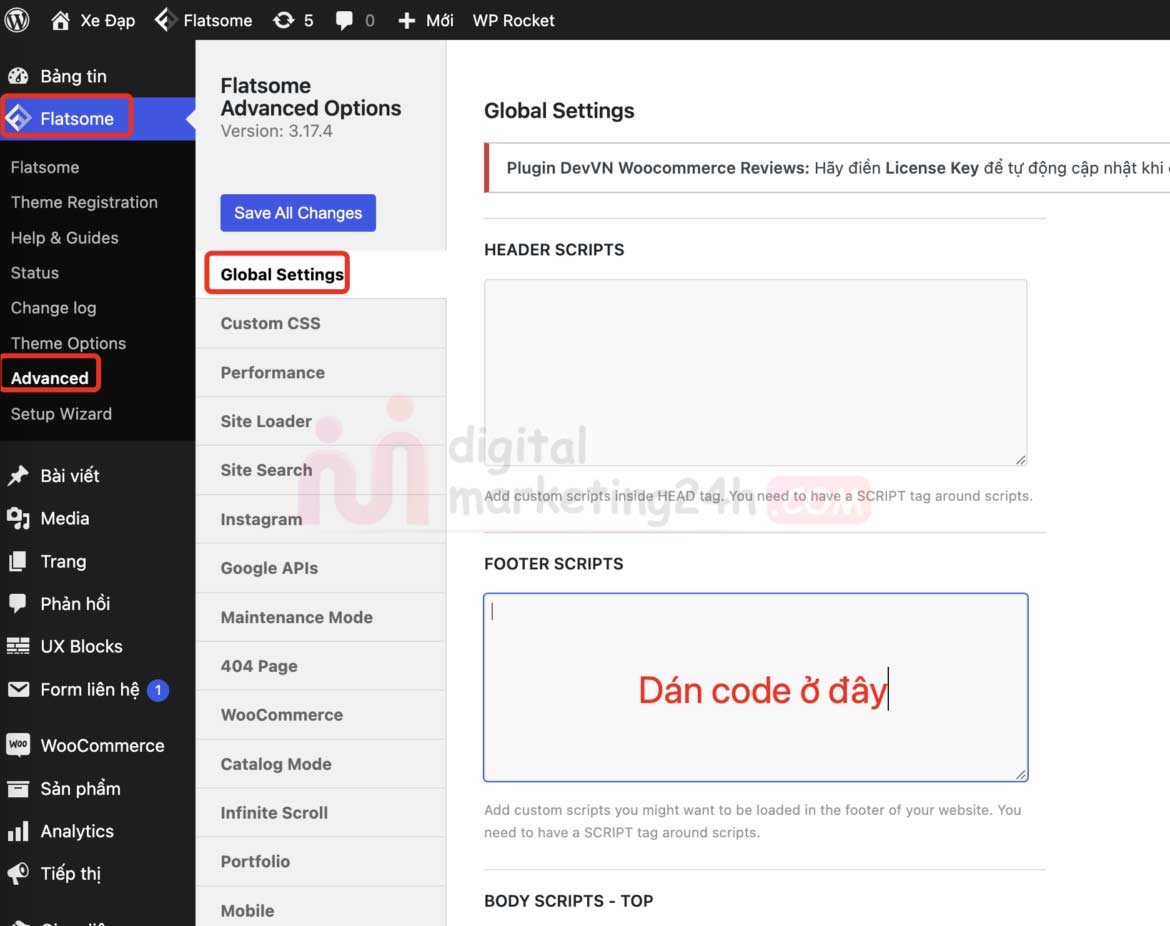 Cách tạo nút liên hệ cho Website WordPress cực đẹp - Mẫu 02