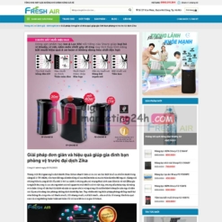Trang bài viết theme mẫu Wordpress bán máy lọc khí
