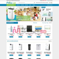 Trang chủ theme mẫu Wordpress bán máy lọc khí