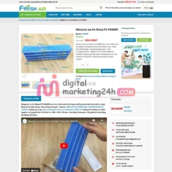 Trang sản phẩm trang chủ theme mẫu Wordpress bán máy lọc khí