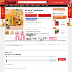 Trang sản phẩm theme mẫu bán hộp quà tết