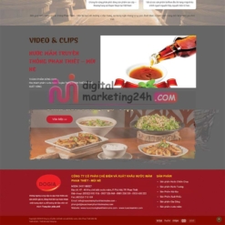 Chân trang Theme mẫu bán nước mắm truyền thống