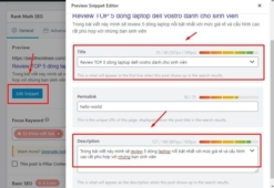 Tối ưu hóa bài viết bằng rank mart SEO pro