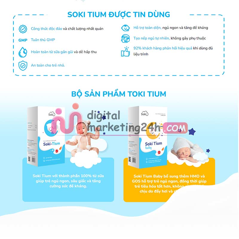 Hình ảnh 2 trang chủ theme mẫu bán sữa ngủ ngon cho bé