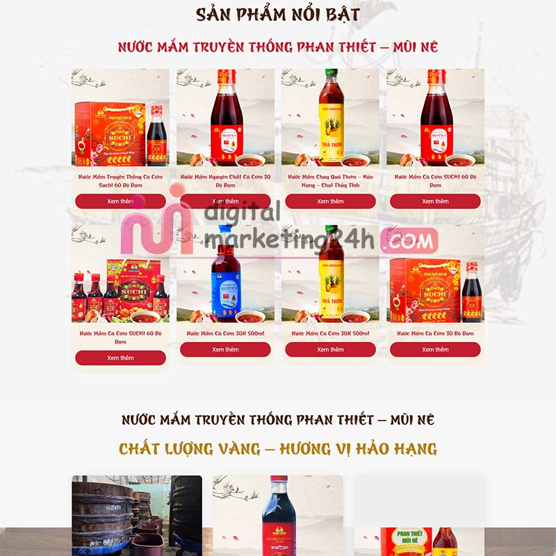 Phần sản phẩm trang chủ
