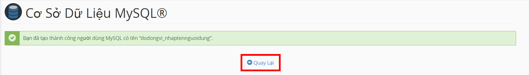 Bấm nút quay lại
