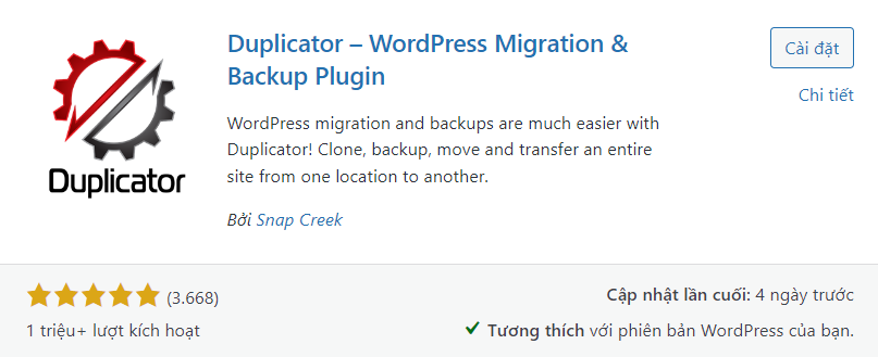 Hình ảnh plugin Duplicator