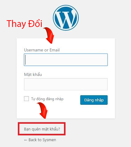 Cách thay đổi tài khoản quản trị Website Worepress trên Cpanal