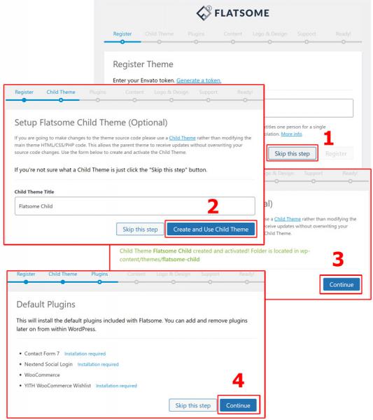Tạo Child Theme & Cài đặt Plugin mặc định