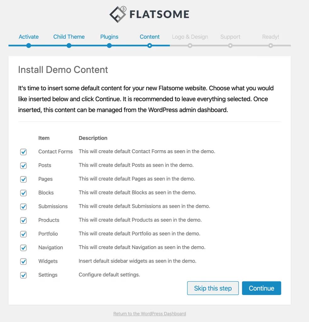 Thêm các bản demo mẫu