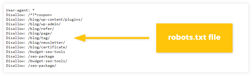 Chặn link bẩn bằng Robots.txt-example