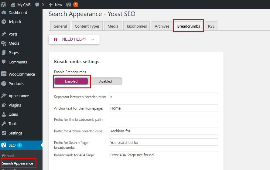Cấu hình Yoast seo