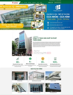 Theme wordpress bán nhôm kính