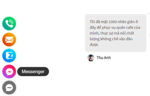 Giao diện hiển thị trên máy tính