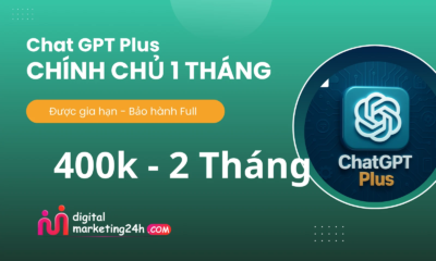 Chat GPT-4 Plus (chính chủ) 2 tháng – Bảo hành Full