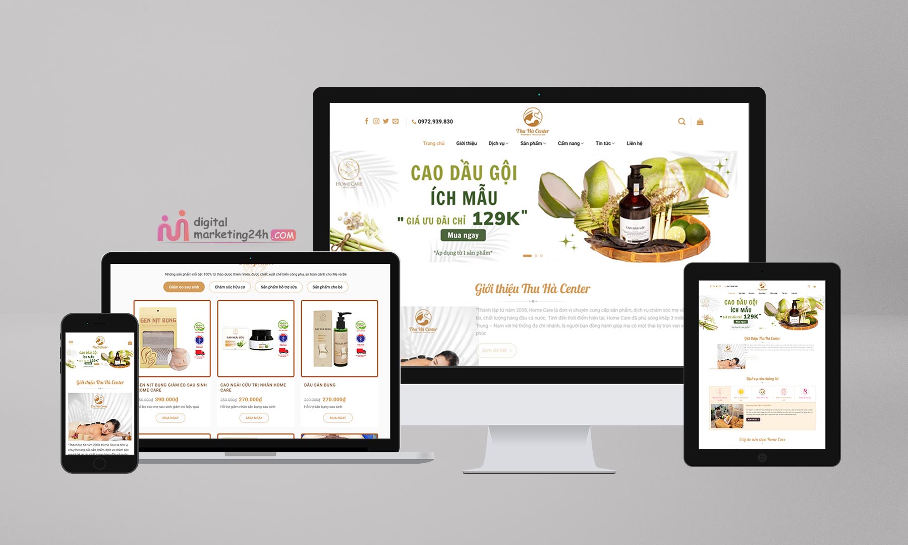 Source Code Website WordPress Chăm sóc mẹ và bé Home care