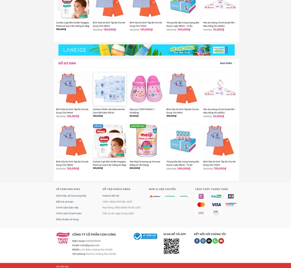 Theme WordPress bách hóa shop 01
