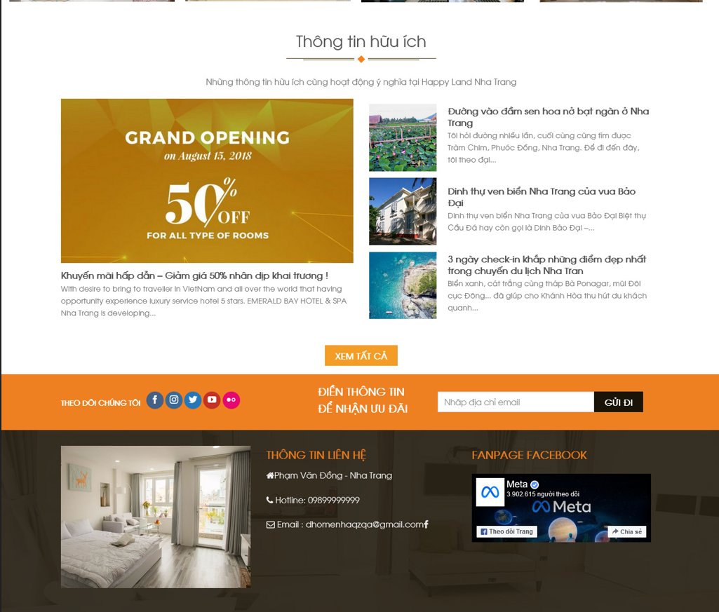 Demo website bất động sản – Mã 08
