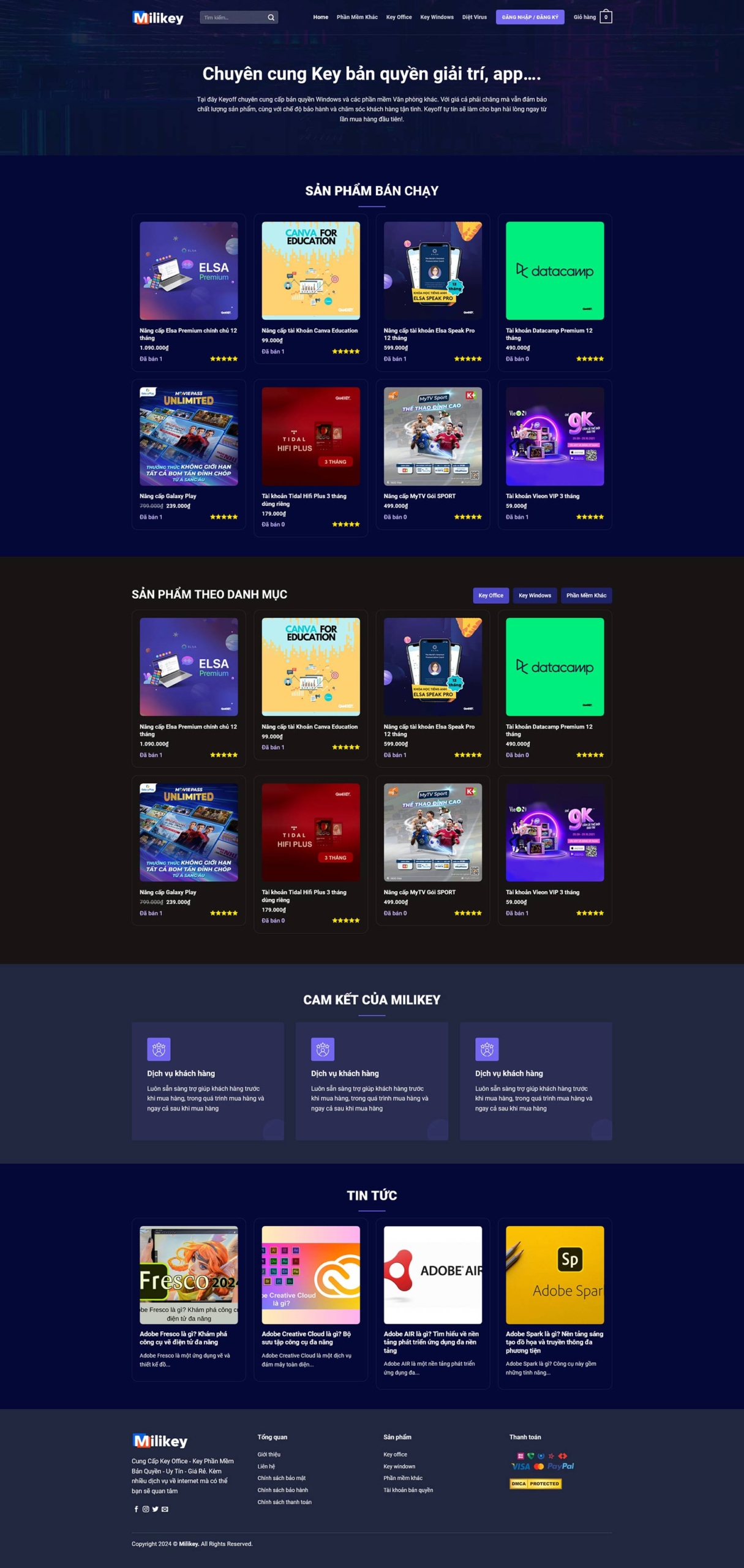 Demo Source Code WordPress bán tài khoản Premium